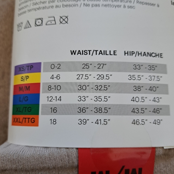 New! Lazy Pants Joggers 2 Pack High Waist Casual Knit Pants Black Beige Medium - Picture 5 of 11